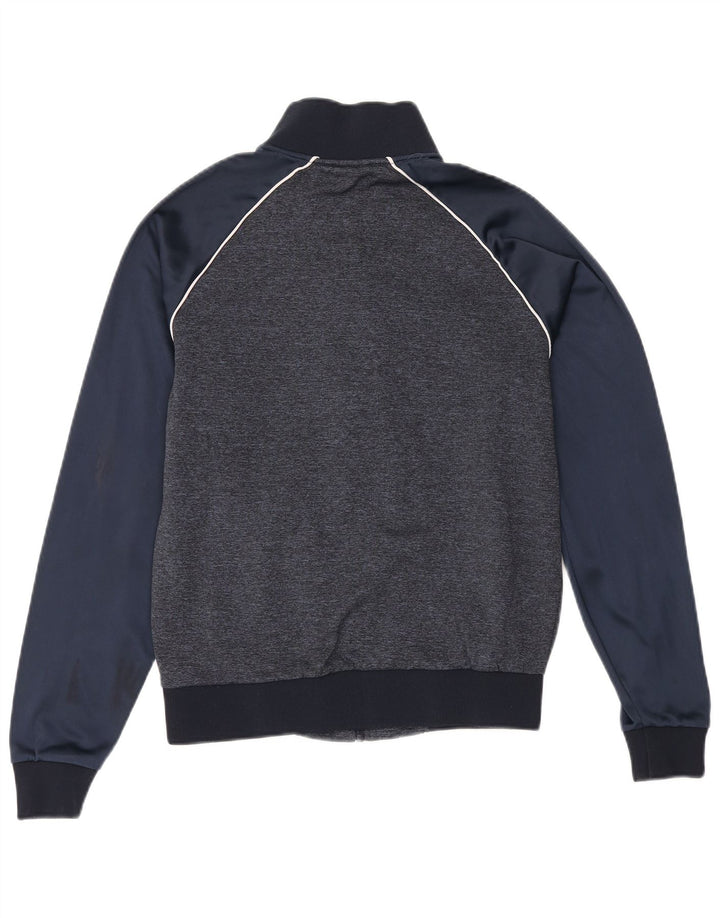 ELLESSE Mens Tracksuit Top Jacket Small Navy Blue Colourblock Polyester