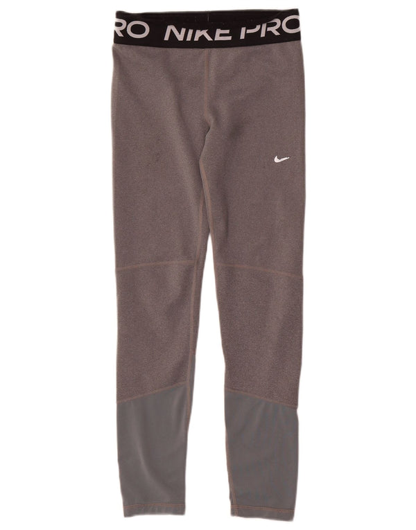 Leggings Nike Dri Fit Graphic per ragazze 12-13 anni Large Grigio Colorblock