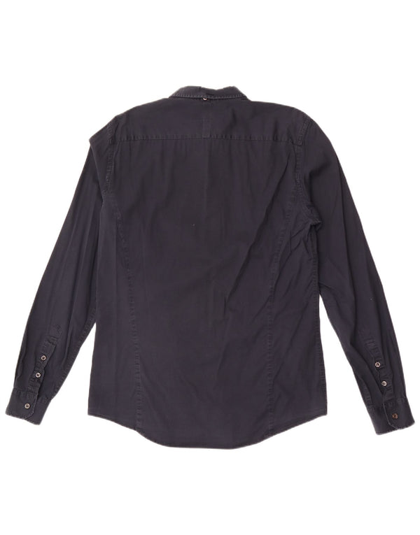 Camicia da uomo Gas Large blu navy