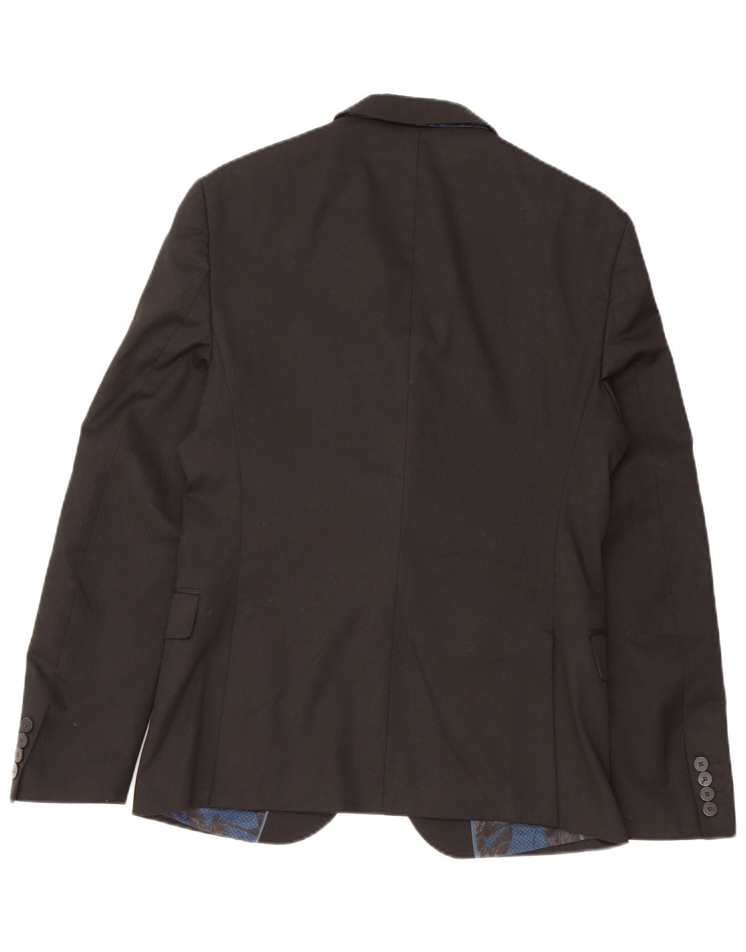 ZARA Mens 2 Button Blazer Jacket EU 48 Medium Black