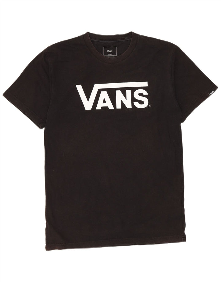 Vans Mens Classic Fit Graphic T-Shirt Top Small Black Cotton