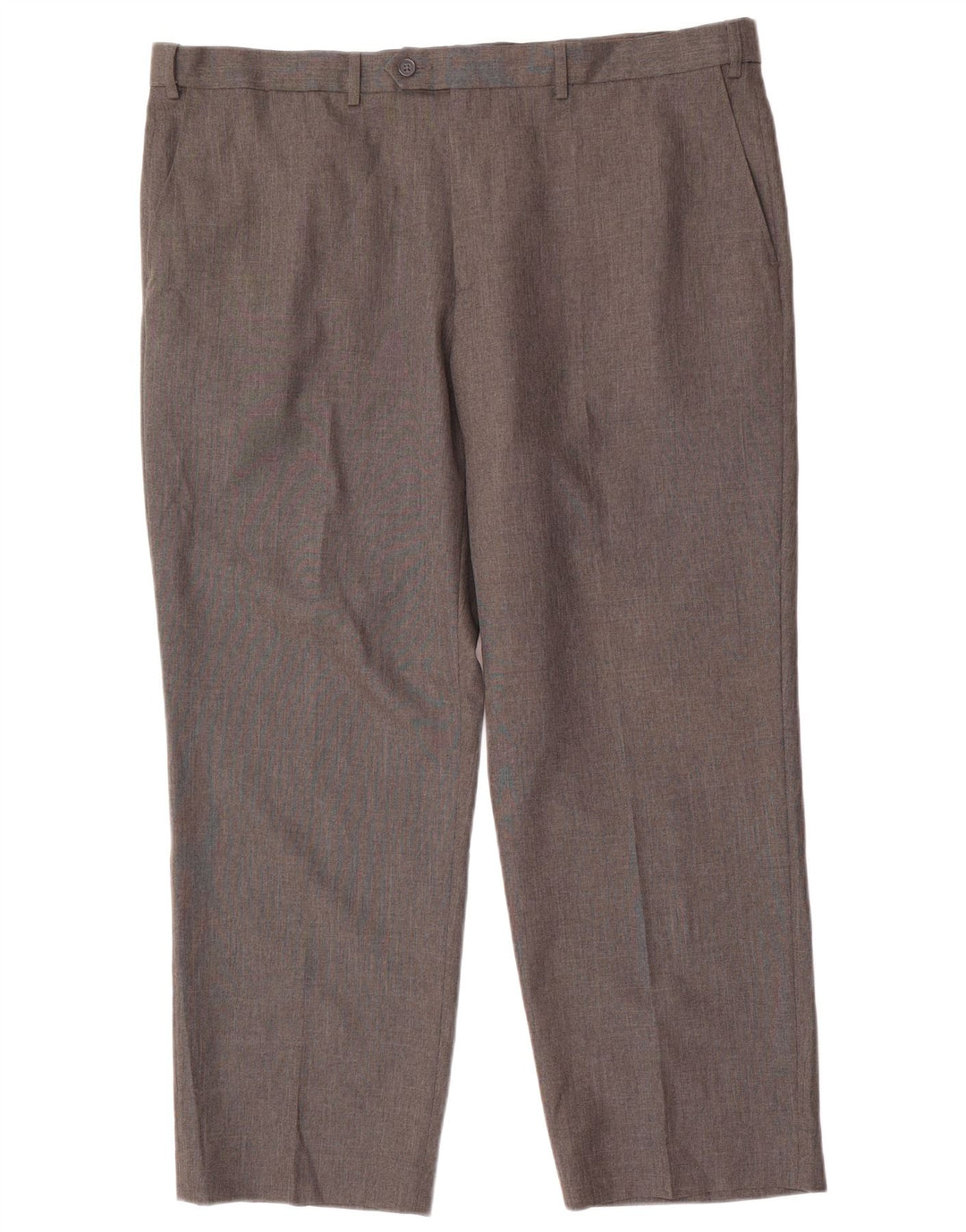 Marks & Spencer Mens Regular Fit Suit Trousers W42 L29 Grey Polyester