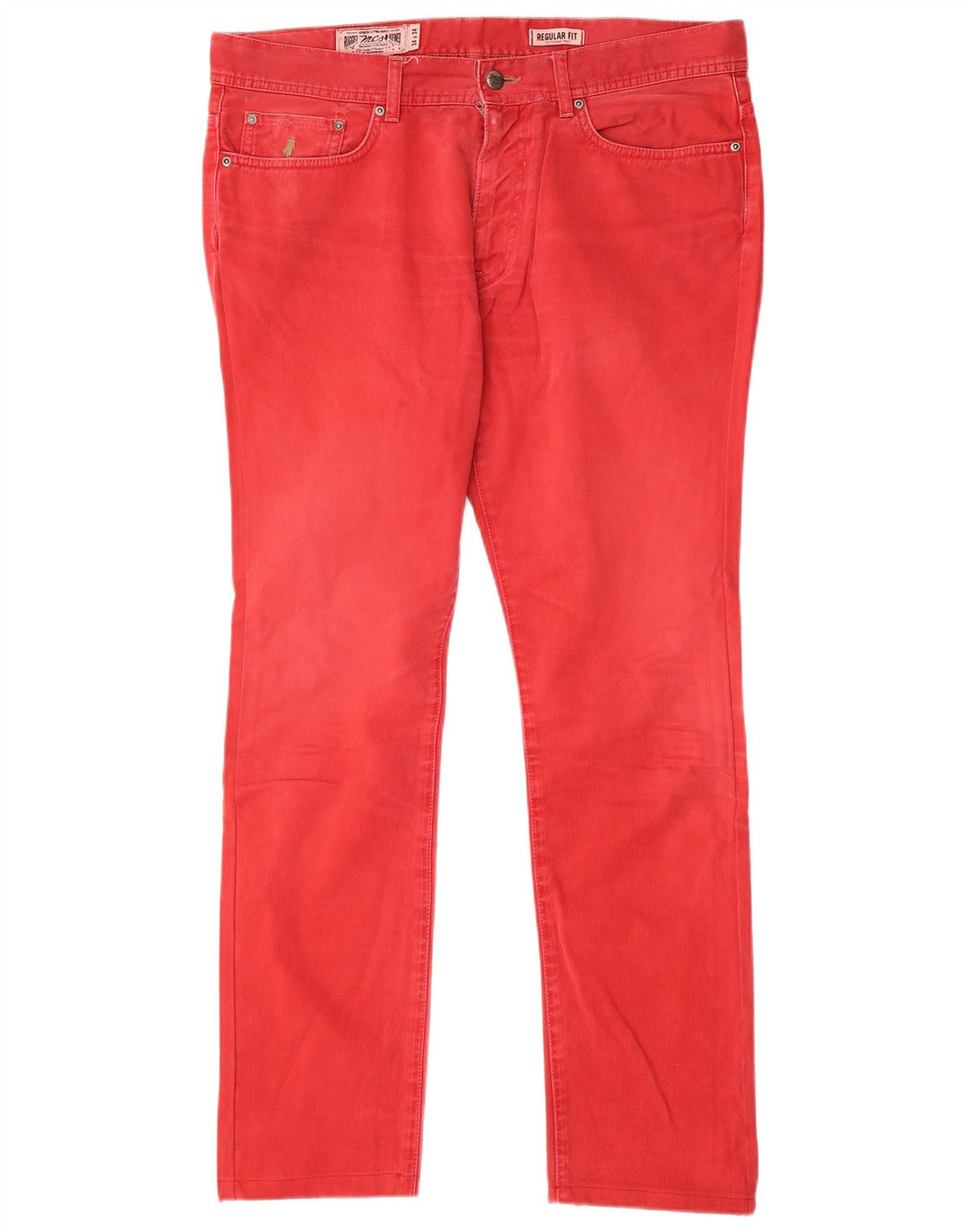 Marlboro Classics Mens Regular Fit Straight Jeans W34 L31 Red