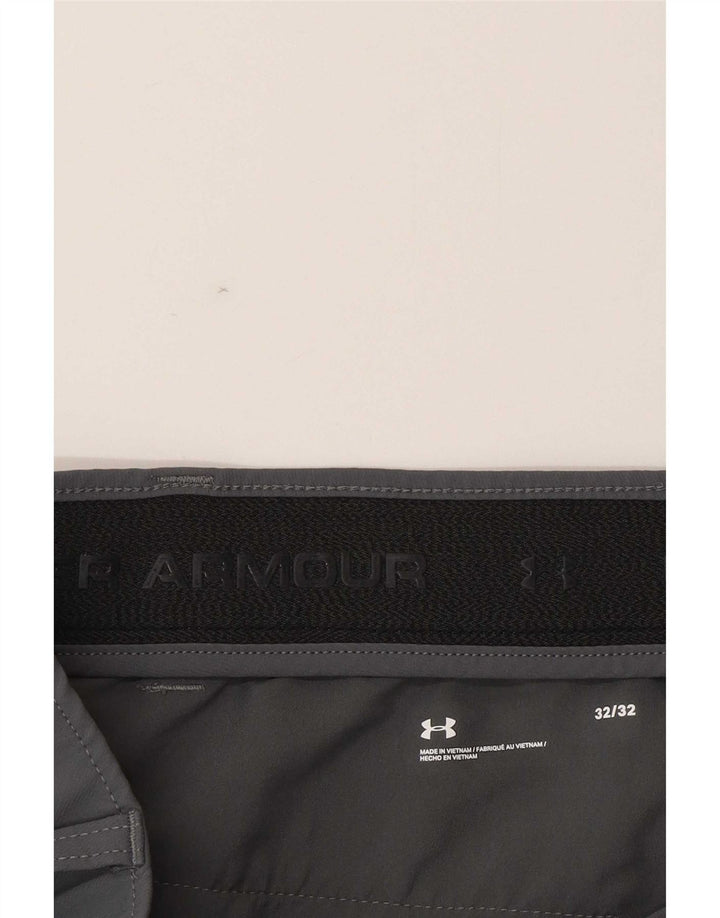 Under Armour Mens Straight Chino Trousers W32 L32 Grey Polyamide