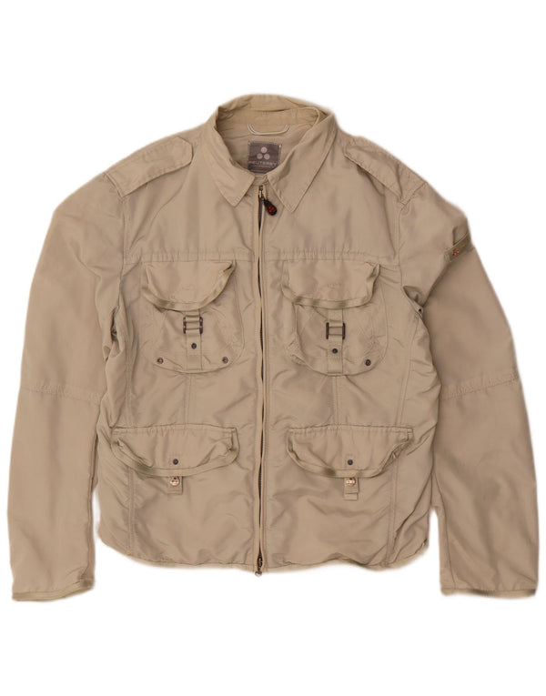 PEUTEREY Mens Utility Jacket UK 40 Large Beige