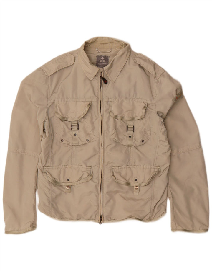 PEUTEREY Chaqueta utilitaria para hombre UK 40 Large Beige