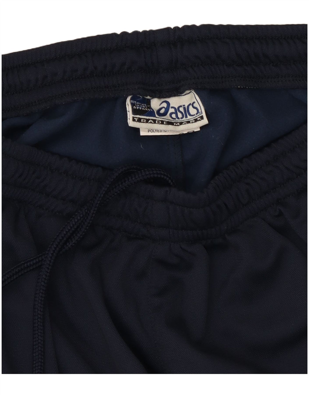 Asics Mens Tracksuit Trousers Large  Navy Blue Colourblock Polyester