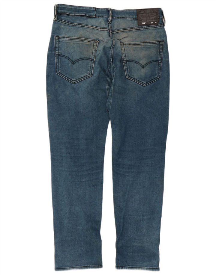 Levi's Mens 511 Slim Jeans W32 L30 Blue Cotton