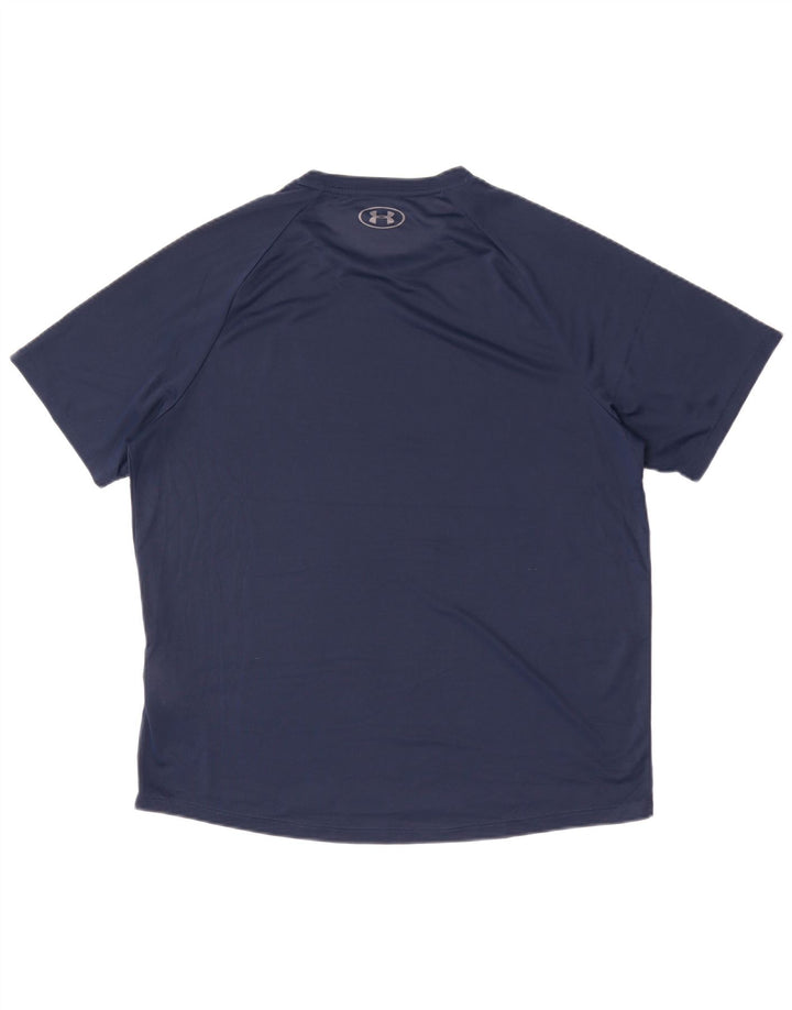 Under Armour T-Shirt Homme Haut Large Bleu Marine Polyester