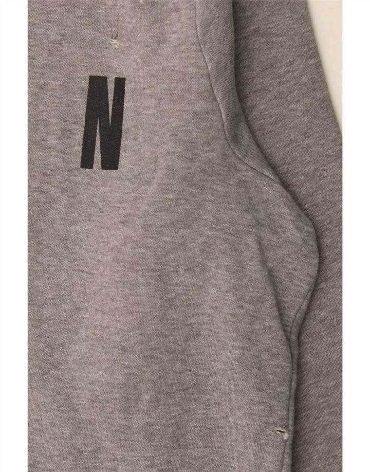 Jordan Mens Graphic Sweatshirt Jumper Large Grey Colourblock Cotton
