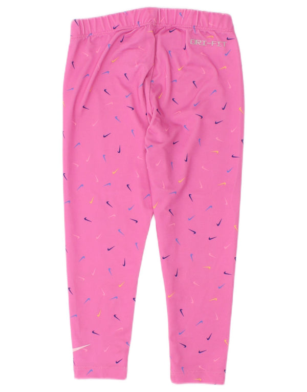 Leggings Nike Fete Dri Fit Graphic 3-4 Ani XS Roz Poliester