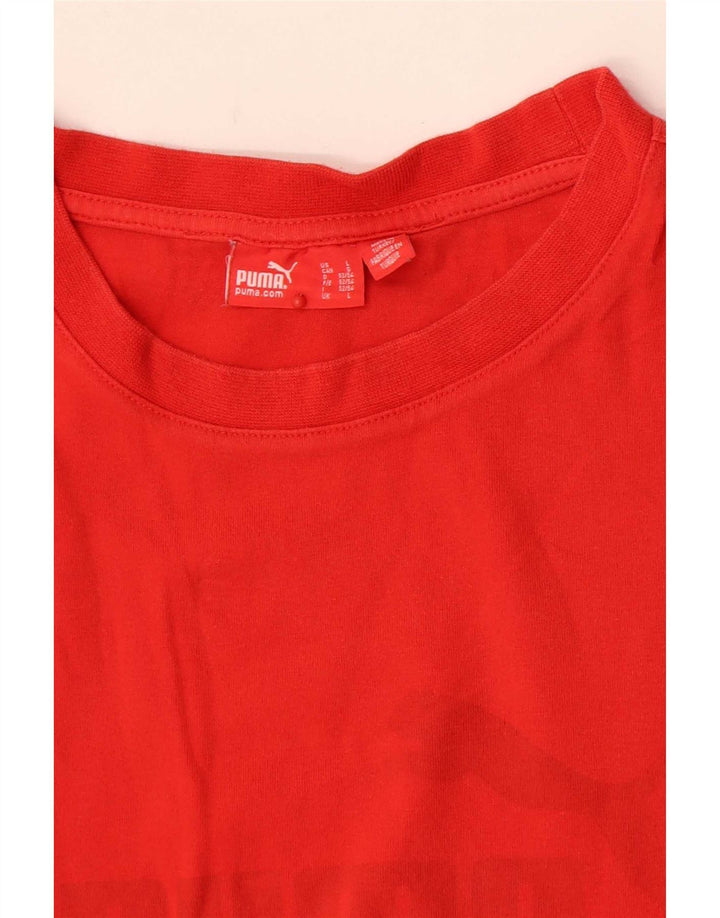 Puma Mens Graphic Vest Top Grande Vermelho
