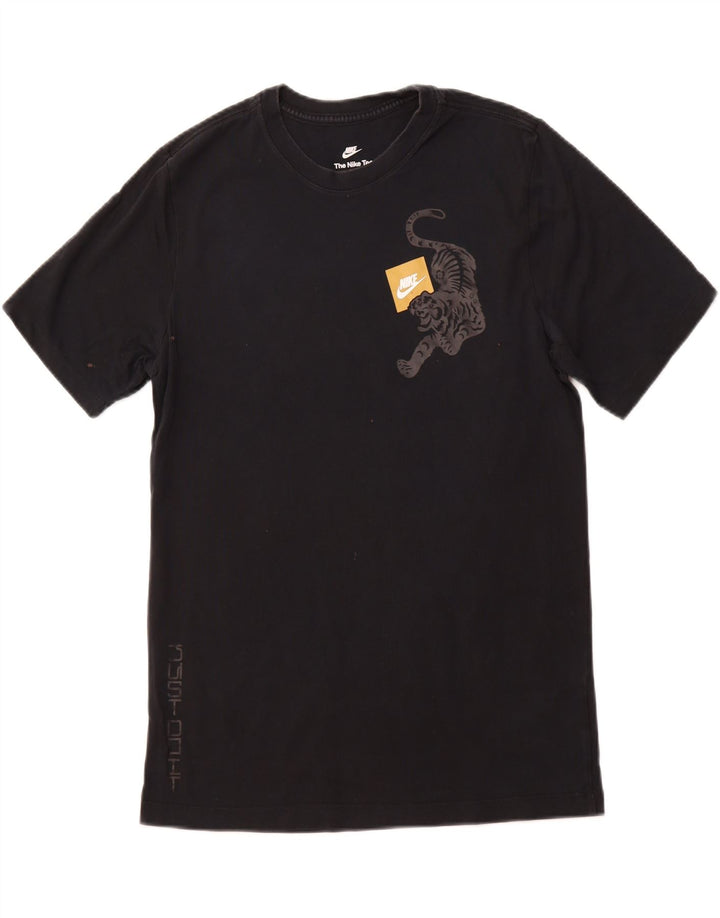 Tricou grafic înalt NIKE pentru bărbați Top mediu negru