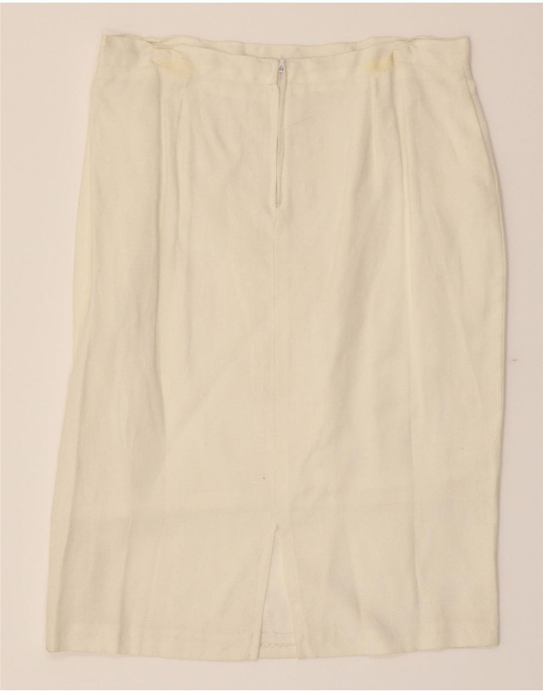 VINTAGE Womens Straight Skirt IT 46 Large W32 White Vintage Vintage and Second-Hand Vintage from Messina Hembry 