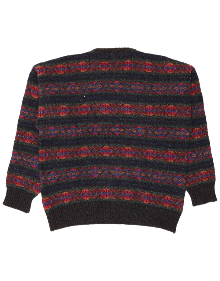 Pringle Mens Crew Neck Jumper Sweater Size 42 Large Multicoloured Fair Isle