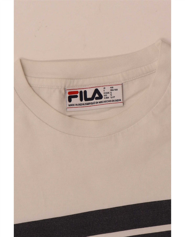 Fila T-Shirt Graphique Homme Petit Blanc