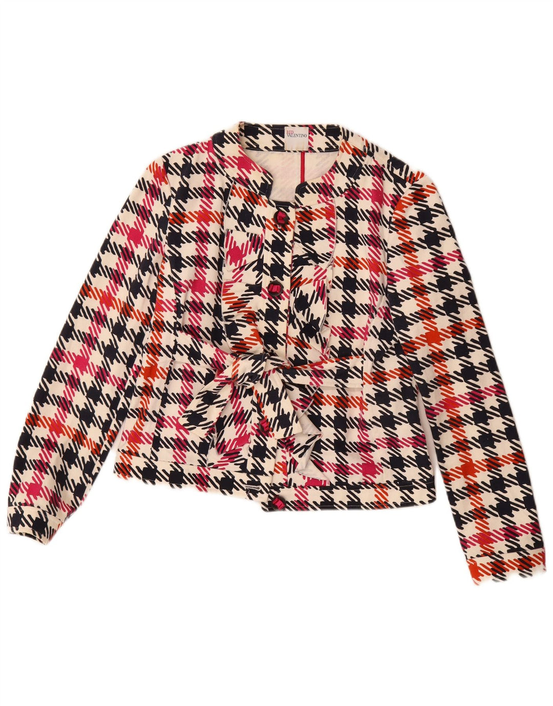 Red by Valentino Womens Crop Blazer Jacket IT 42 Medium Multicoloured
