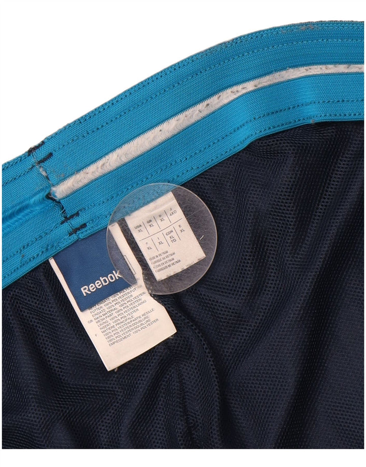 REEBOK Mens Tracksuit Trousers Joggers XL  Navy Blue Polyester