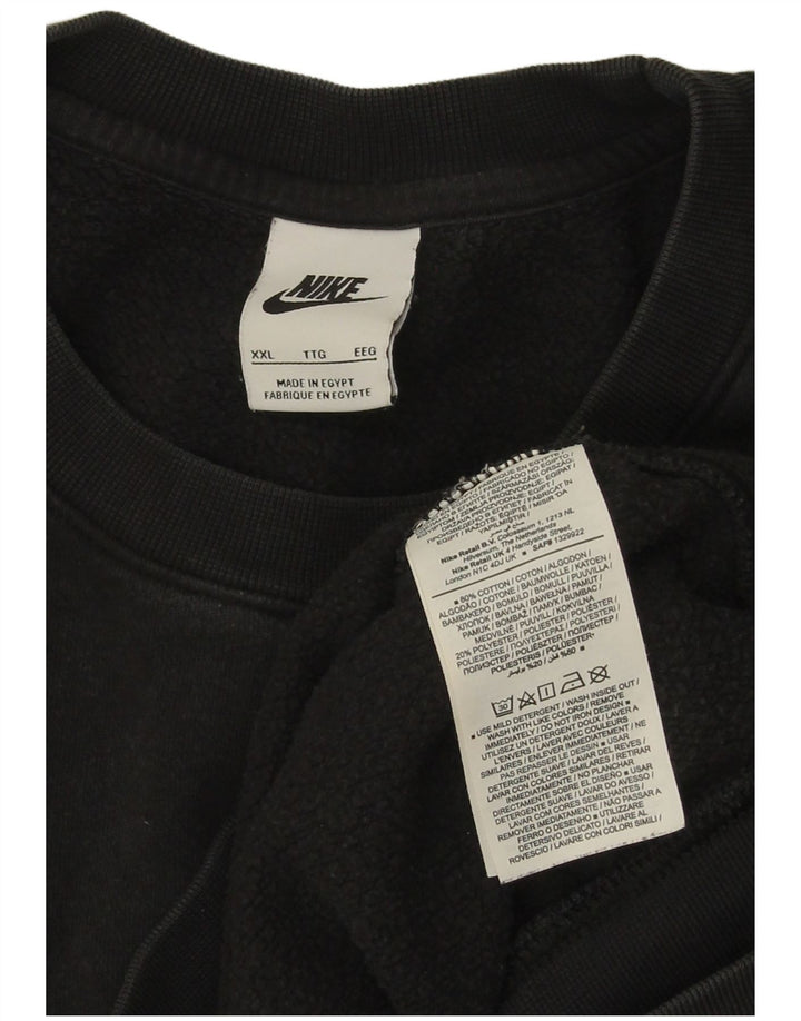 Nike Mens Sweatshirt Jumper 2XL Black Cotton