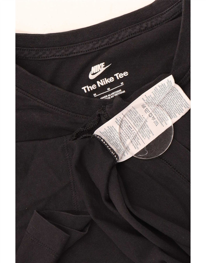 Nike Mens T-Shirt Top Medium Black Cotton