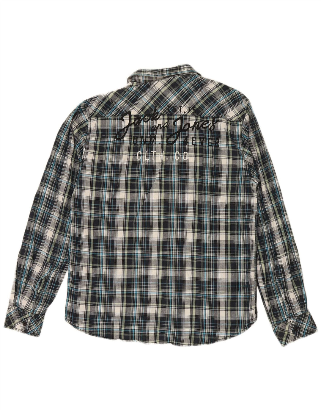 JACK & JONES Mens Graphic Shirt Large Multicoloured Check