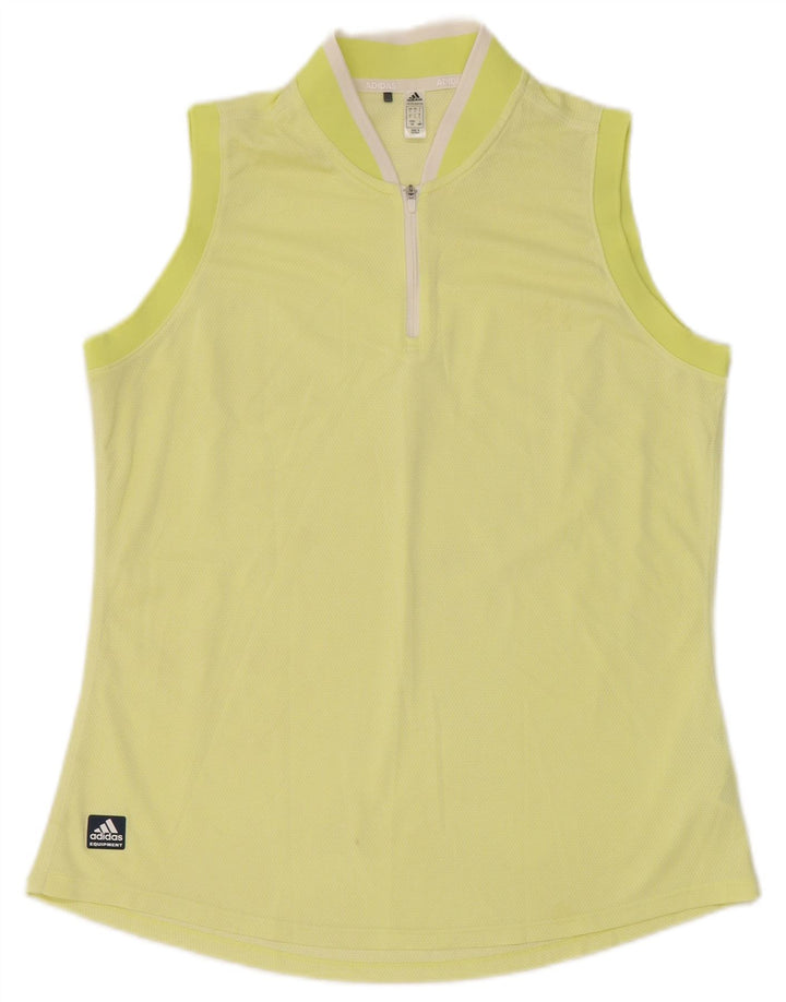 Canotta da donna Adidas UK 14 grande poliestere giallo