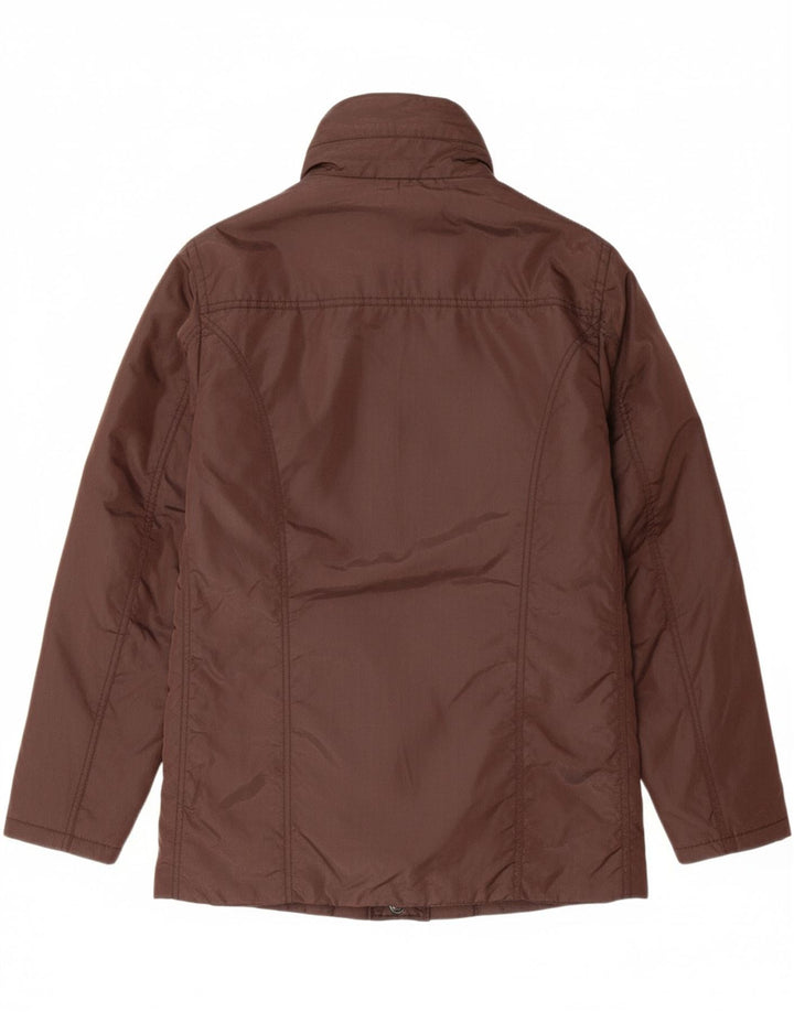CONTE OF FLORENCE Mens Padded Jacket IT 46 Small Brown Vintage Conte of Florence and Second-Hand Conte of Florence from Messina Hembry 