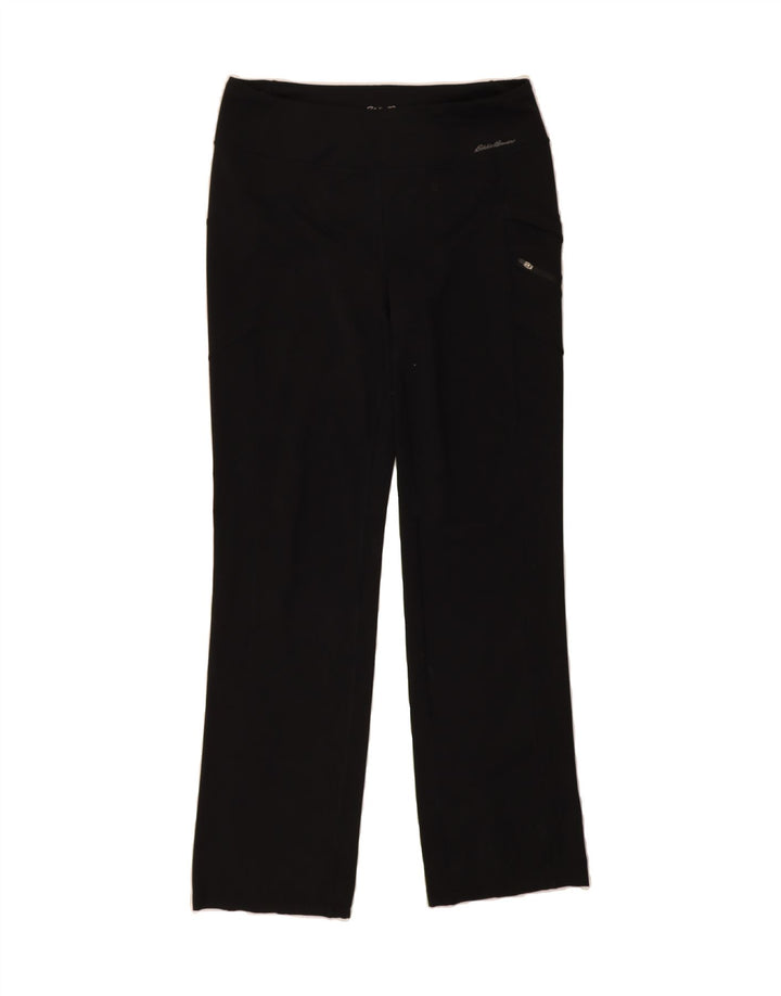 EDDIE BAUER Womens Tracksuit Trousers UK 16 Large  Black Polyester Vintage Eddie Bauer and Second-Hand Eddie Bauer from Messina Hembry 