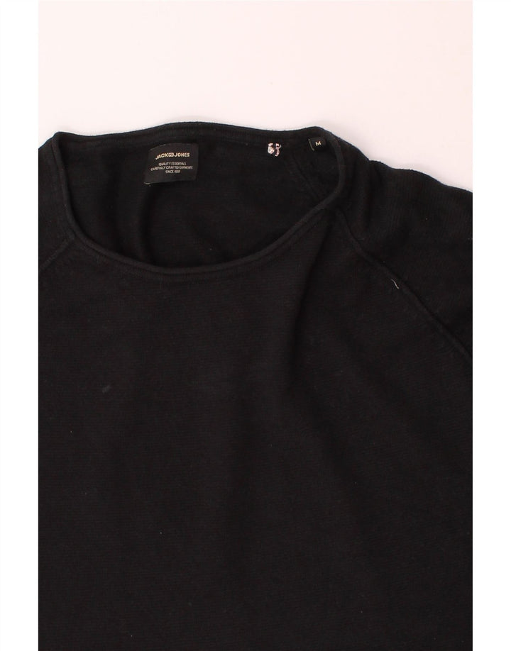 JACK & JONES Mens Top Long Sleeve Medium Black Cotton Vintage Jack & Jones and Second-Hand Jack & Jones from Messina Hembry 