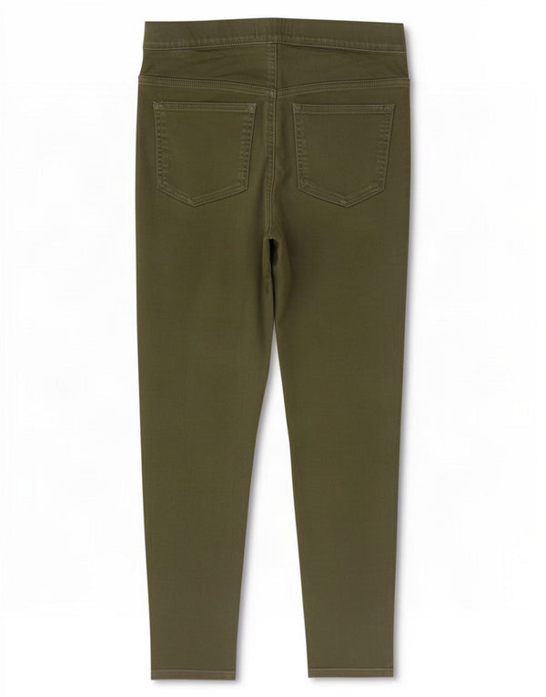 Marks & Spencer Γυναικεία Crop Jegging Τζιν UK 10 Small W27 L25 Khaki Cotton