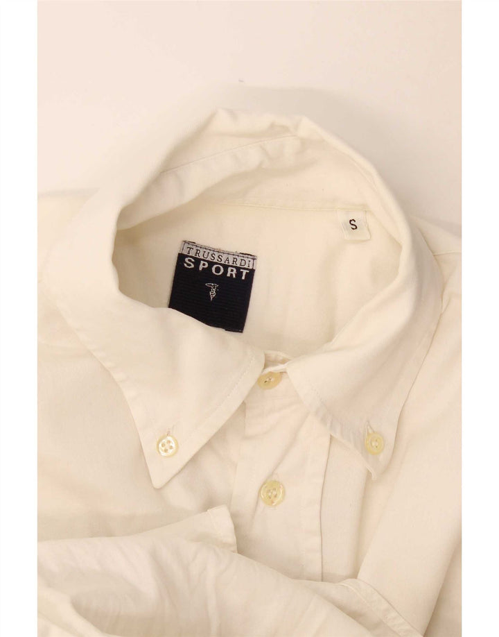 Trussardi Herrenhemd Small Weiß