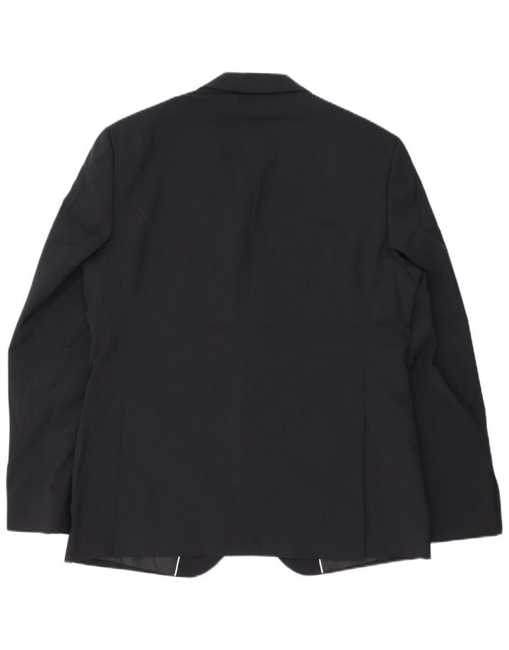 French Connection Mens 2 Button Slim Fit Blazer Jacket UK 44 2XL Navy Blue