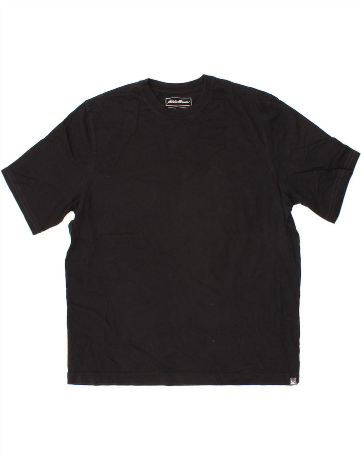 EDDIE BAUER Mens T-Shirt Top Large Black Cotton Vintage Eddie Bauer and Second-Hand Eddie Bauer from Messina Hembry 