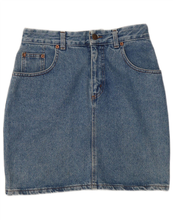 Uniform Womens Denim Skirt W28 Medium Blue Cotton