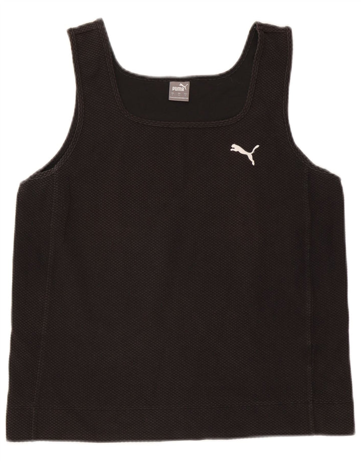Puma Womens Crop Vest Top UK 14 Large Black