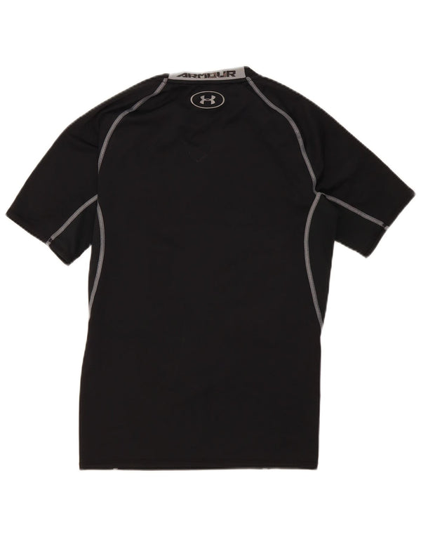 Under Armour Mens Heat Gear Graphic T-Shirt Top Large Μαύρο