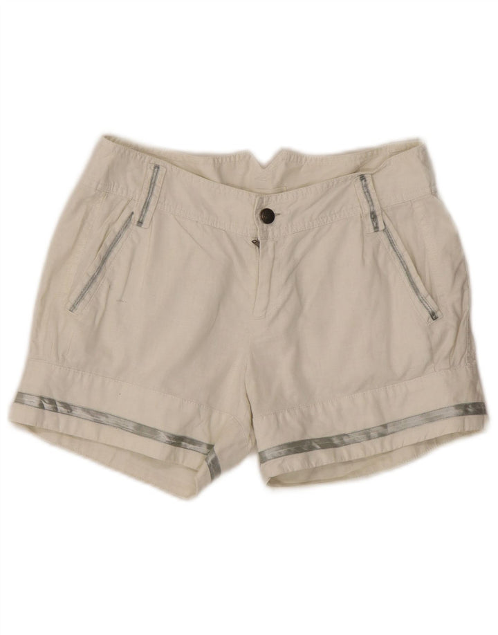 Diesel Womens Hot Pants W28 Medium White Linen