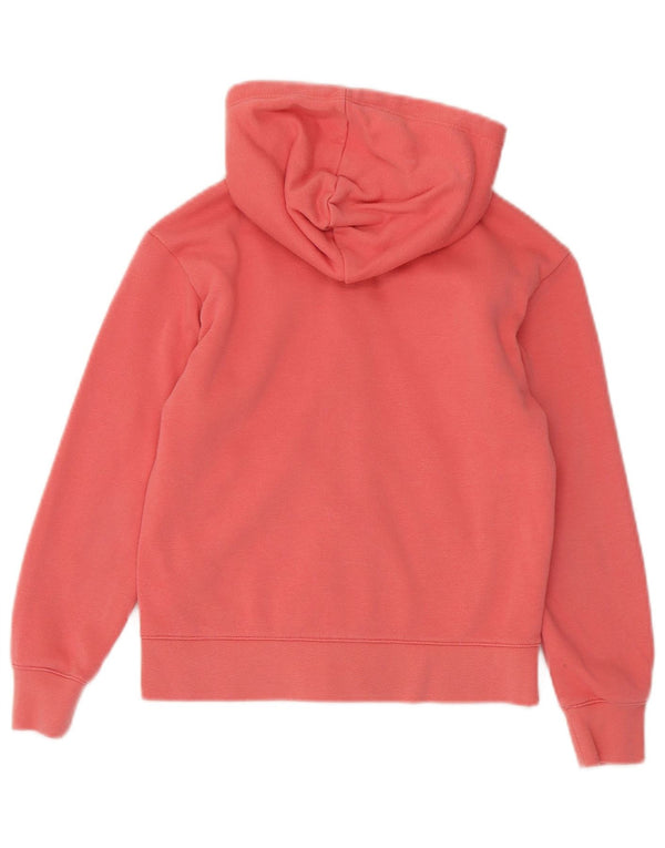 Champion Girls Zip Hoodie πουλόβερ 9-10 ετών Μεσαίο ροζ βαμβακερό