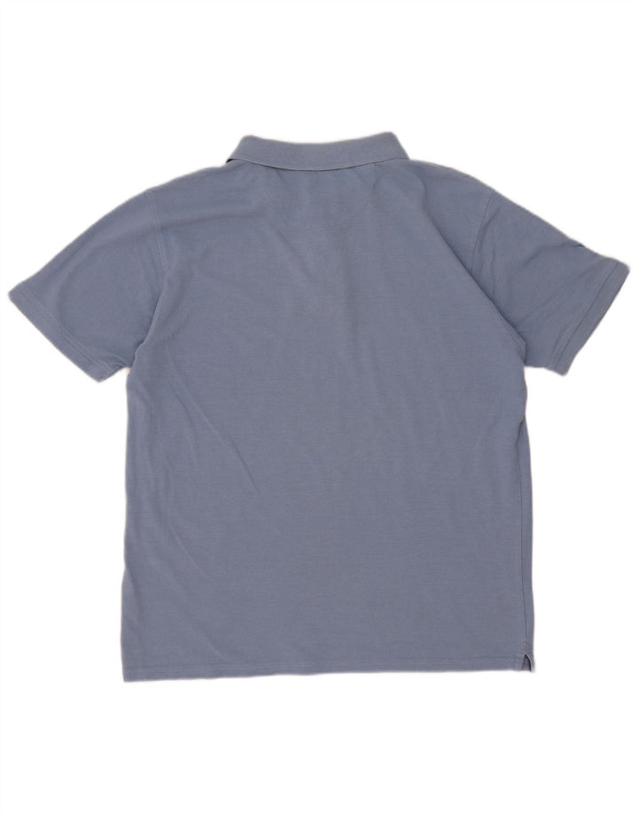 James Pringle Mens Polo Shirt Medium Blue Cotton