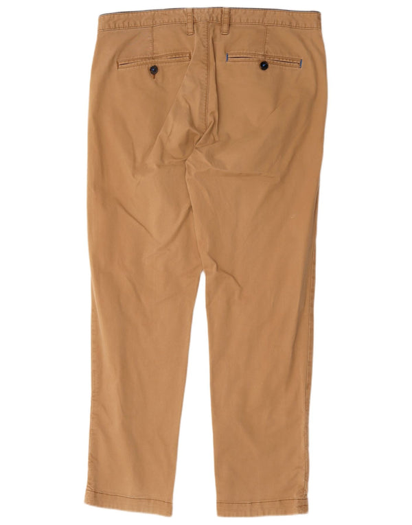 Ted Baker Mens Slim Fit Chino Trousers W34 L30 Beige Cotton