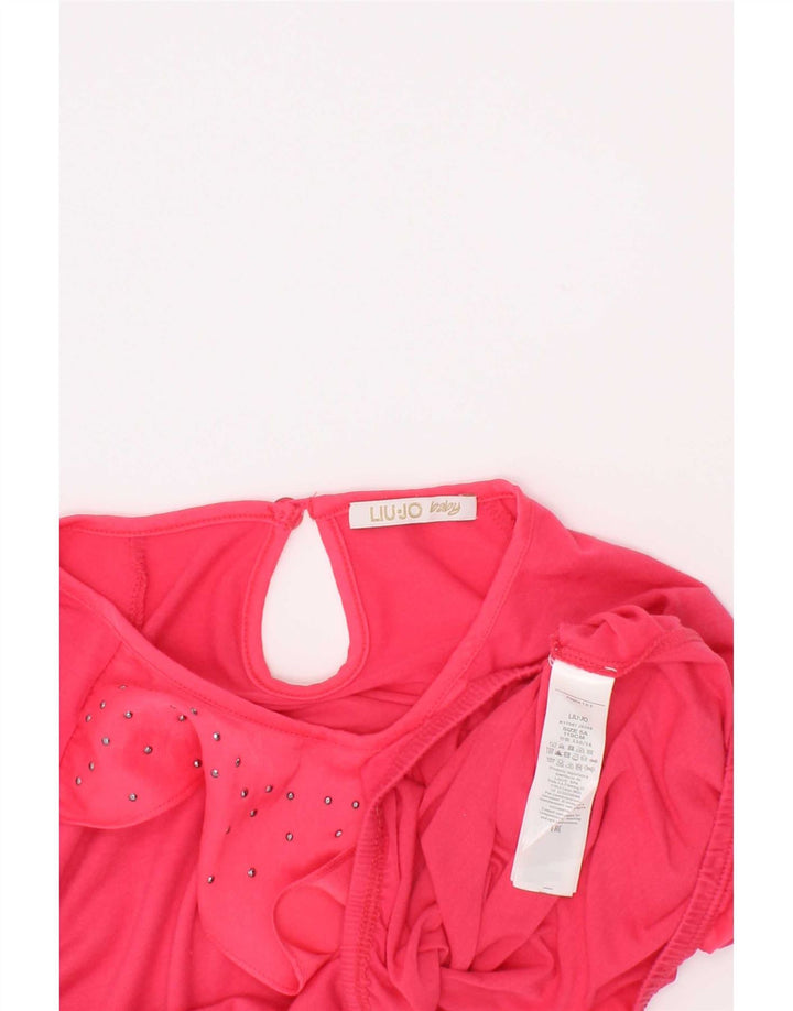 Liu Jo Girls Blouse Top 4-5 Years Pink Polyester