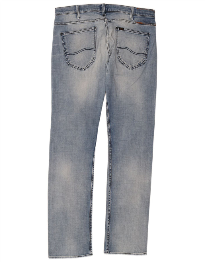 Lee Mens Powell Slim Jeans W34 L34 Blue Cotton