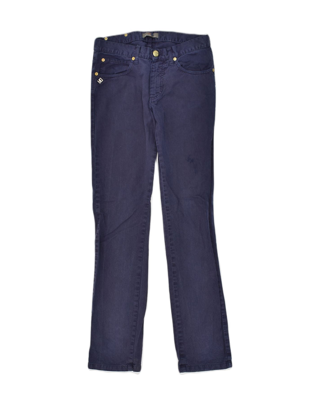 DANIELE ALESSANDRINI Womens Straight Jeans W29 L32  Navy Blue Cotton | Vintage Daniele Alessandrini | Thrift | Second-Hand Daniele Alessandrini | Used Clothing | Messina Hembry 