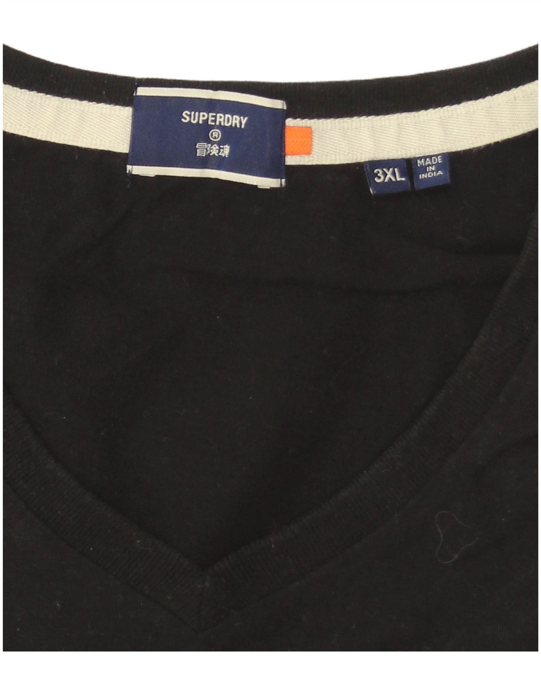 Superdry Mens T-Shirt Top 3XL Black