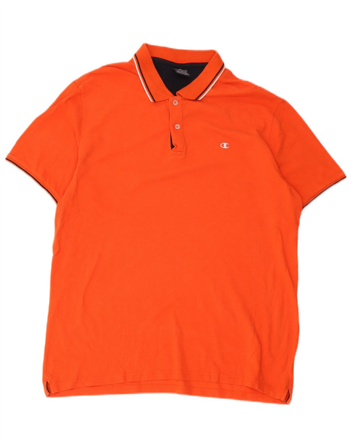 Champion Mens Polo Shirt XL Orange
