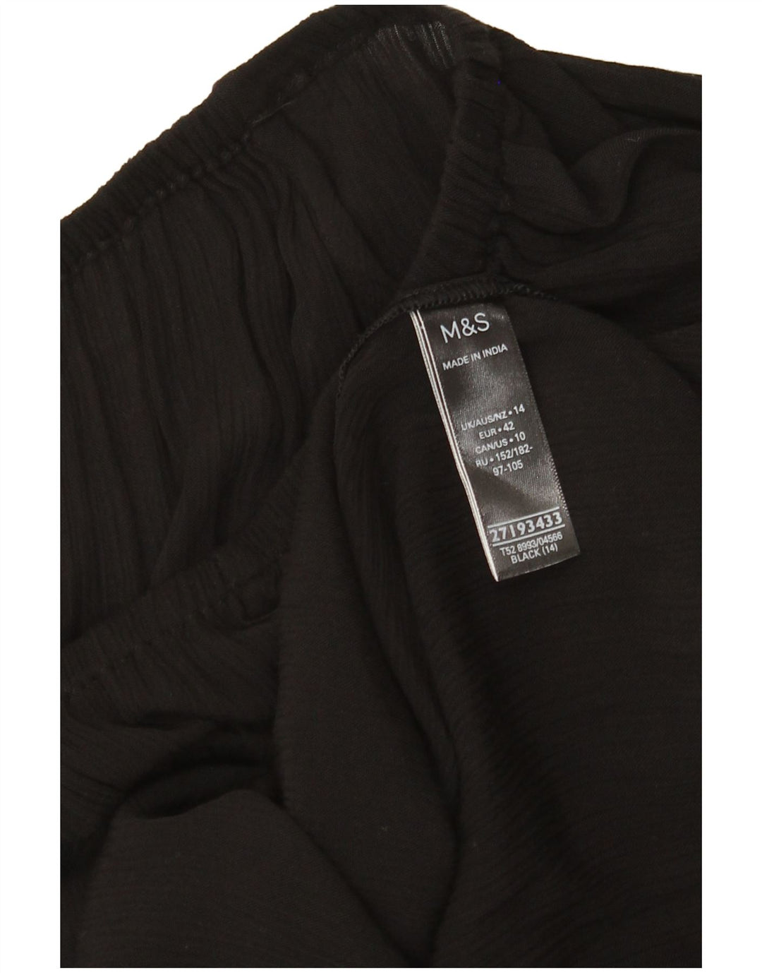 Abito a trapezio da donna Marks & Spencer UK 14 grande in viscosa nera