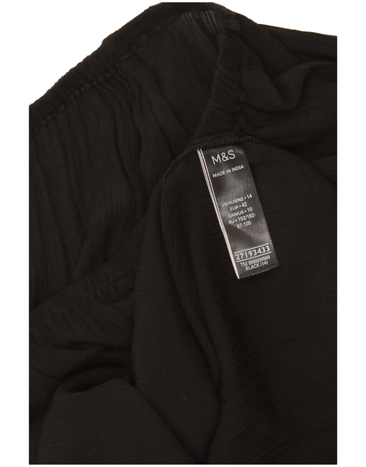 Abito a trapezio da donna Marks & Spencer UK 14 grande in viscosa nera
