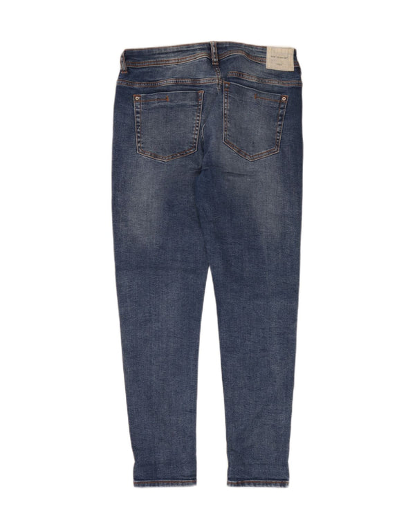 Zara Damen Skinny Jeans EU 40 Medium W30 L28 Marineblau