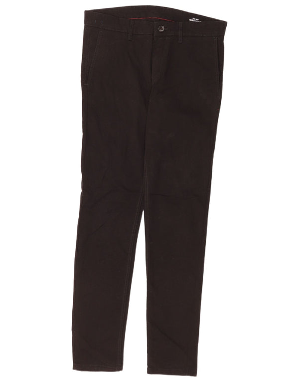 Zara Mens Slim Chino Pantalones EU 40 Medium W31 L30 Algodón Negro