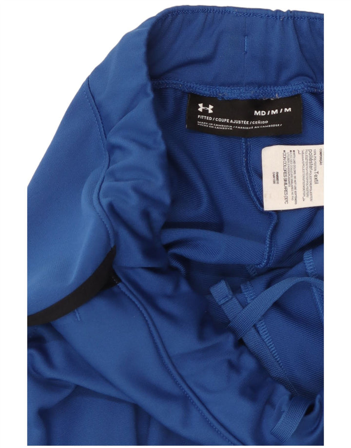 UNDER ARMOUR Mens Tracksuit Trousers Medium  Blue Colourblock Polyester